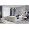 Boxbett Vivre Creme Lf: 180x200 cm - Silberfarben/Creme, MODERN, Holz/Textil (180/200cm) - MID.YOU