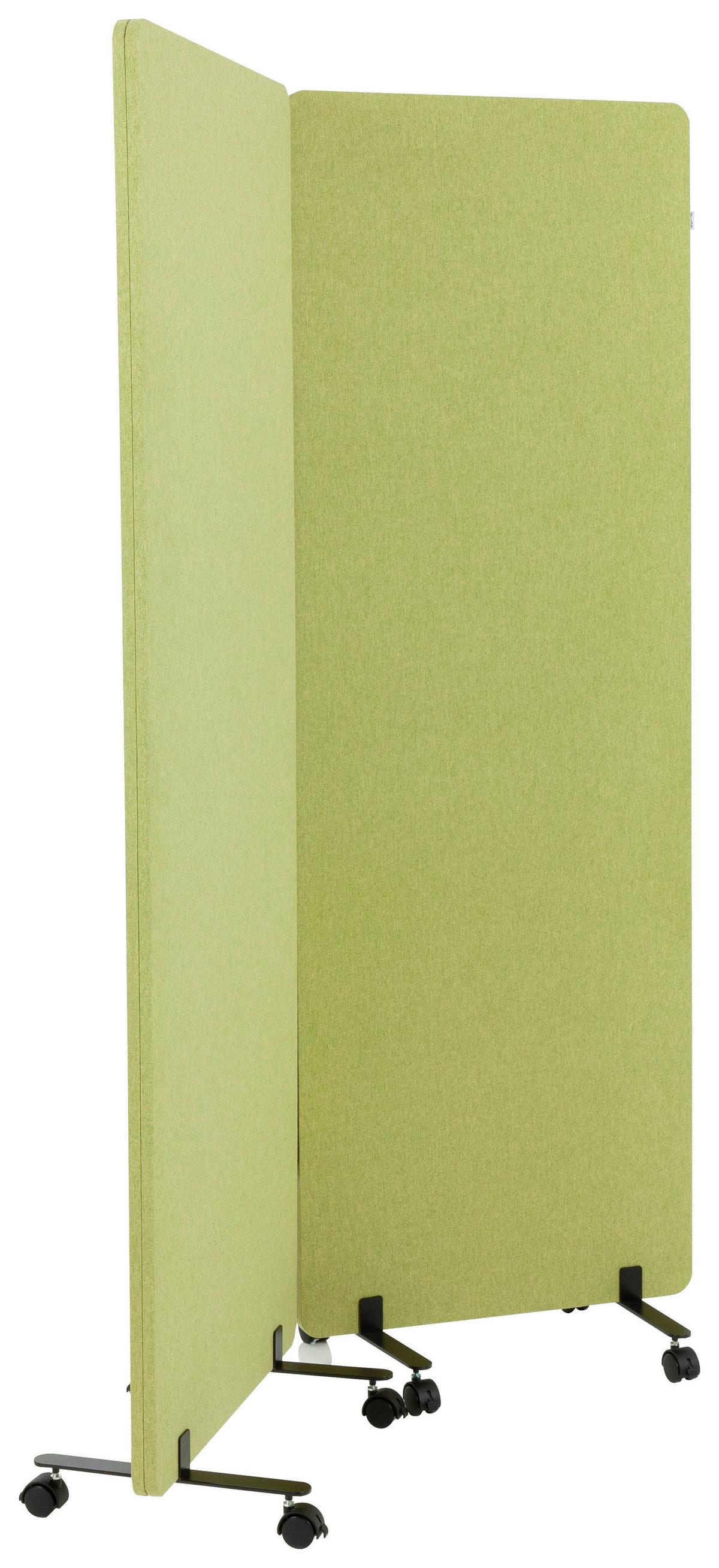 Trennwand Flexmiut - Hellgrün, Basics, Kunststoff/Textil (60/177/35cm) - MID.YOU