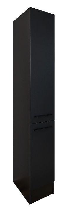 Potravinová skrinka Jacqueline š: 30cm čierna - čierna, Lifestyle, kompozitné drevo/plast (30/211/57cm) - MID.YOU