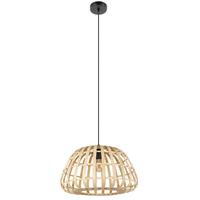 ZÁVESNÉ SVIETIDLO MONTEZUELO - čierna, Natur, kov/drevo (50/150cm)