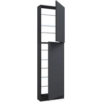 Schuhschrank Fulisa Anthrazit, 50 cm - Anthrazit, Design, Holzwerkstoff (50/180/17cm) - MID.YOU
