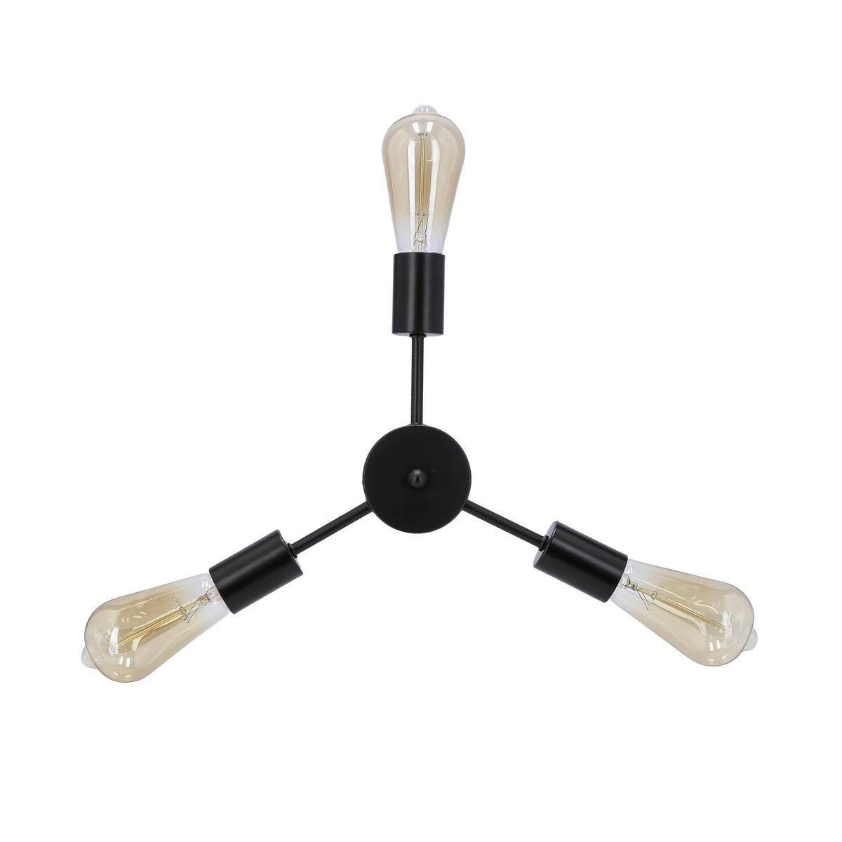 Pendelleuchte 33-09371 Sparta - Schwarz, Design, Metall (36/36/105cm)