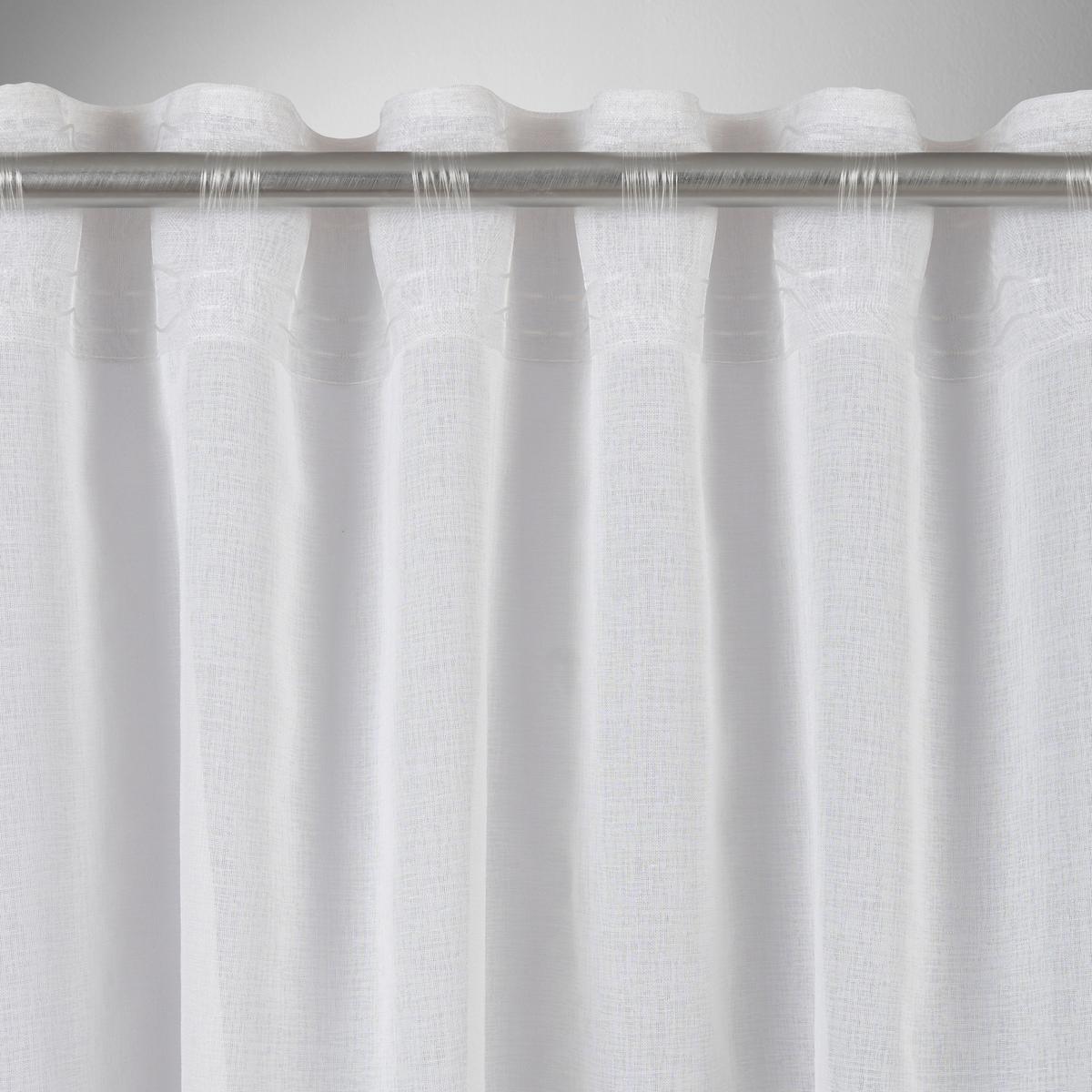 HOTOVÝ ZÁVĚS Livie, 135/245 cm - bílá/světle zelená, Basics, textil (135/245cm) - Mömax