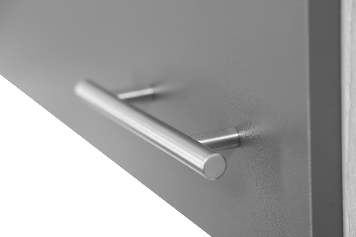 Küchenoberschrank Merle Grau/Eiche Dekor B:100cm - Eichefarben/Grau, Basics, Holzwerkstoff (100/168,3/34,6cm) - Respekta