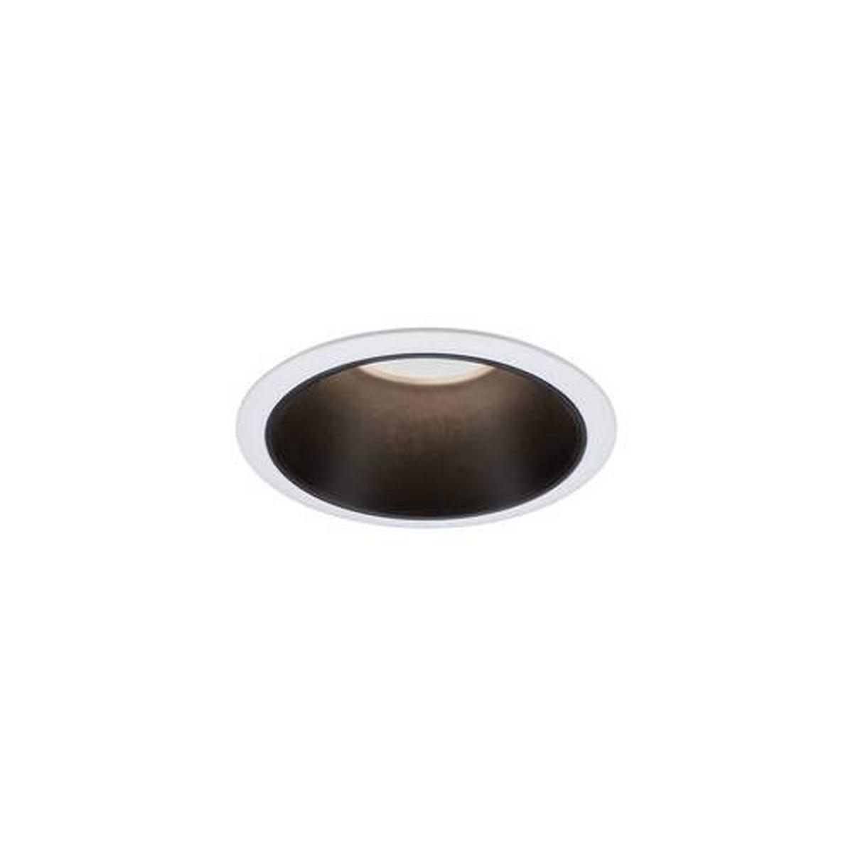 LED-Deckenleuchte Ø 8,8 cm dimmbarer Spot - Schwarz/Weiß, Basics, Kunststoff/Metall (8,8cm) - Paulmann