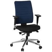 Drehstuhl Pro-Tec 350 Blau/Schwarz - Chromfarben/Blau, MODERN, Kunststoff/Textil (57/123/45cm) - MID.YOU