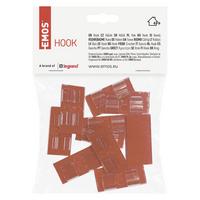 HÁČIK DCH002 - priehľadné, Basics, plast (4.6/2.2/0.9cm)