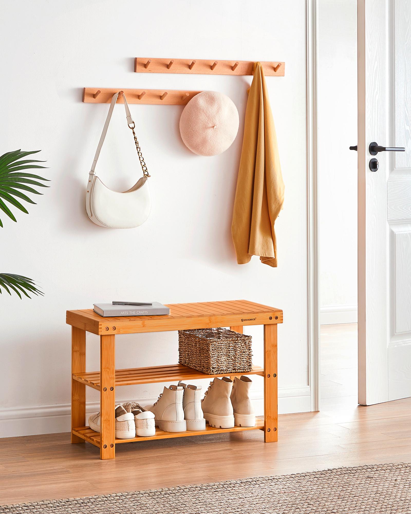 ŠATNÍ LAVICE NATUR - přírodní barvy, Trend, dřevo (70/45/28,5cm) - Boxxx