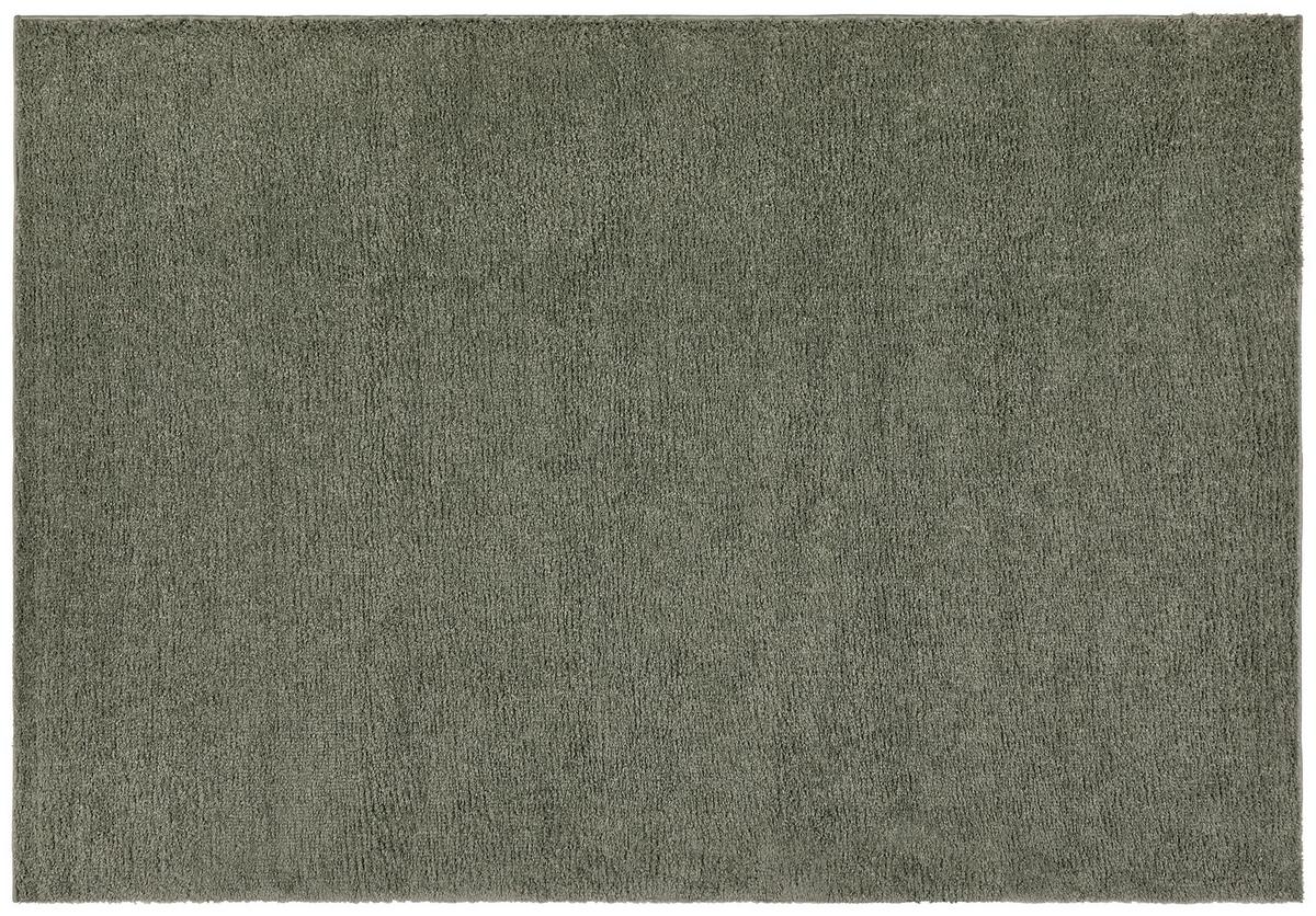 Hochflorteppich Olivia - Olivgrün, Basics, Textil (80/150cm) - Luca Bessoni