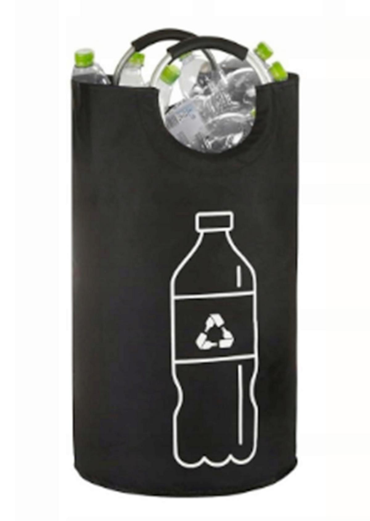 Pet Palackgyűjtő Zsák Kb. 82 Liter - fekete, Basics, műanyag/textil (82l)