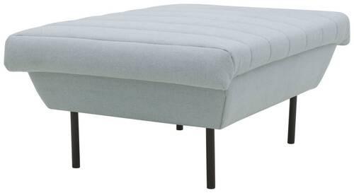 Hocker Looks Ix - Schwarz/Hellblau, Design, Textil (70/45/70cm) - LOOKS by W.Joop