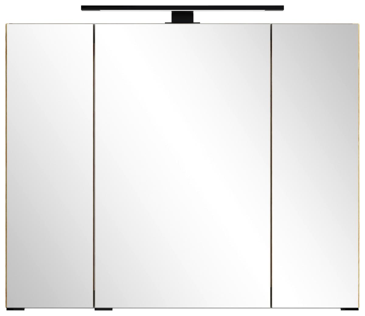 Spiegelschrank Sevilla Eiche Artisan Dekor - Eiche Artisan, MODERN, Glas/Holzwerkstoff (80/64/20cm) - Held