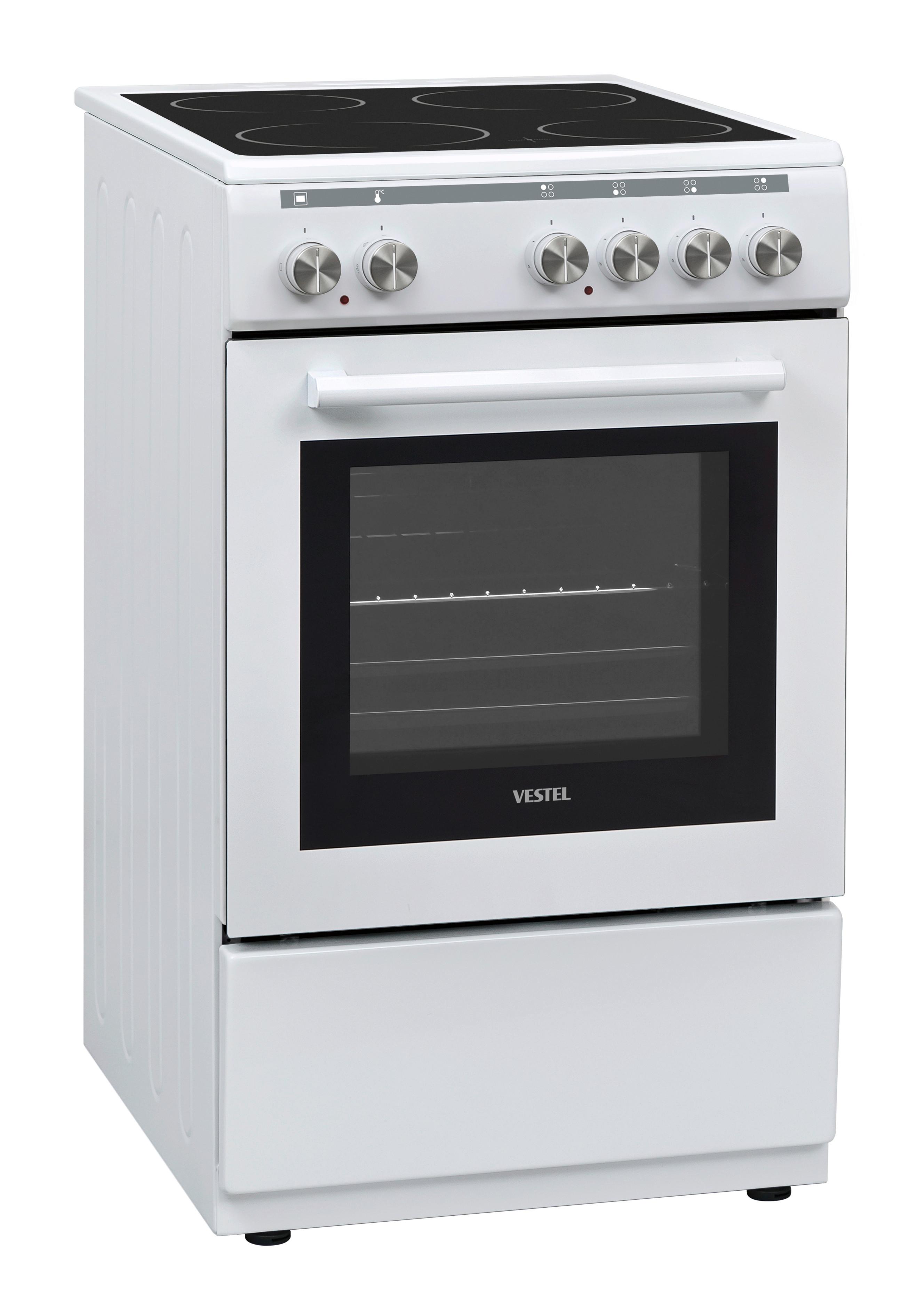 Herd C-F011w Weiss - Weiß, Basics (50/85/60cm) - Vestel
