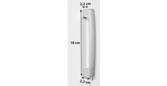 Schrankgriff Unit L:18cm Kunststoff Alufarben Matt - Alufarben, MODERN, Kunststoff (18/2,2/2,2cm) - Ondega