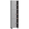 Hochschrank Balto - Wildeiche/Schwarz, MODERN, Holzwerkstoff (45/168/23,4cm) - MID.YOU