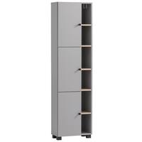 Hochschrank Balto - Wildeiche/Schwarz, MODERN, Holzwerkstoff (45/168/23,4cm) - MID.YOU