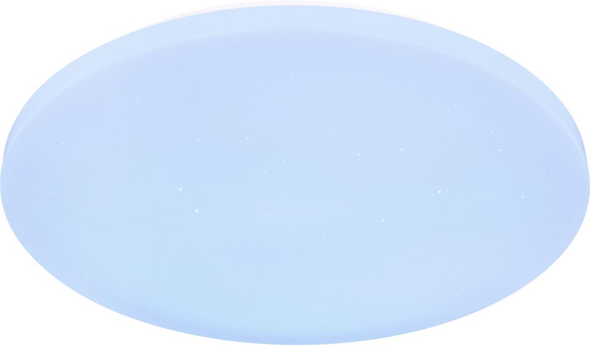 Led-deckenleuchte Hanna Ø 50 Cm Mit Farbwechsler - Opal/Weiß, MODERN, Kunststoff/Metall (50/7cm) - Luca Bessoni