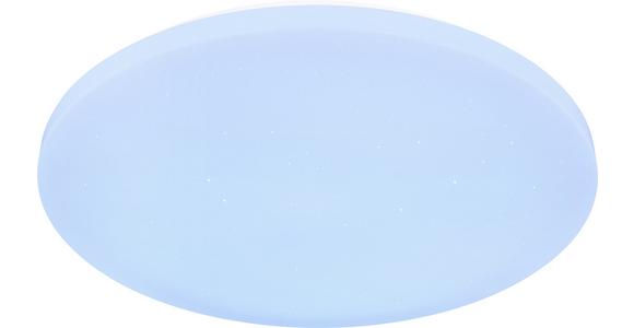 Led-deckenleuchte Hanna Ø 50 Cm Mit Farbwechsler - Opal/Weiß, MODERN, Kunststoff/Metall (50/7cm) - Luca Bessoni