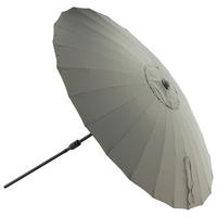 Sonnenschirm DM: 250cm H: 270cm Grau - Grau, KONVENTIONELL (270/270cm) - Gardenson