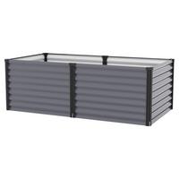 Hochbeet Stahl Linus 96,2x63x187,7 cm Anthrazit - Anthrazit/Schwarz, Basics, Metall (96,2/63/187,7cm)