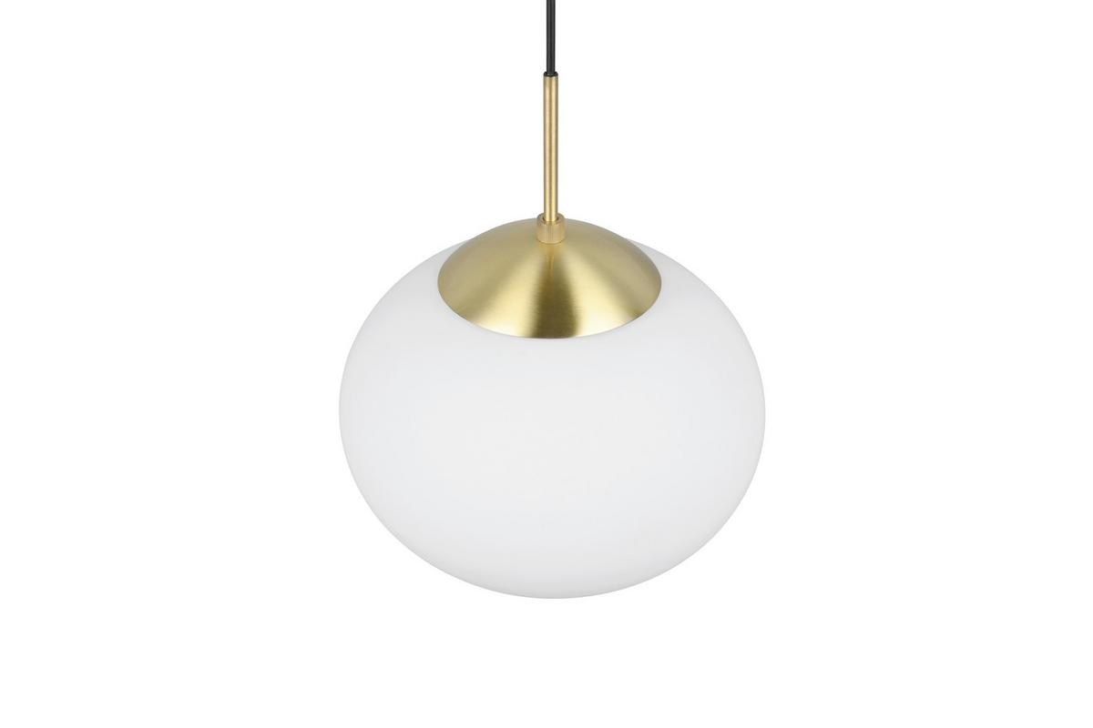 Hängeleuchte 363100108 Fomento - Messingfarben/Weiß, Basics, Glas/Metall (30/150cm) - Trio Leuchten