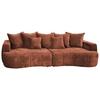 Boxspringsofa Berg - Rostfarben/Schwarz, Trend, Textil (292/71-99/127cm) - Livetastic