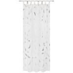 Vorhang mit Schlaufen und Band Feder 140x255 cm Weiß - Weiß, MODERN, Textil (140/255cm) - Luca Bessoni