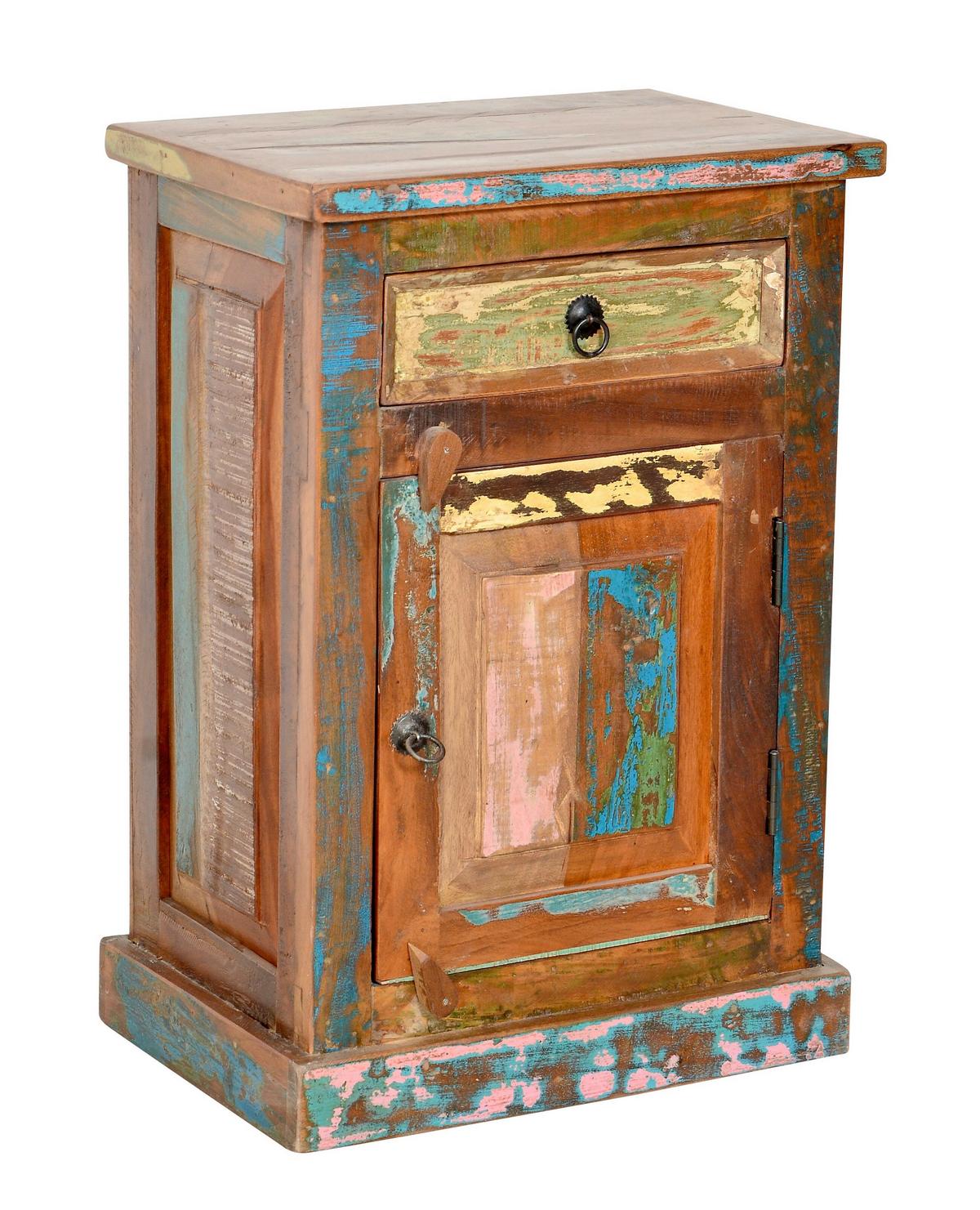 BADEZIMMER Echtholz massiv 5-teilig - Multicolor, Basics, Holz - Livetastic