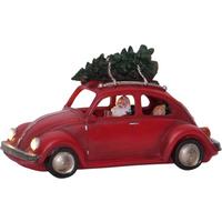 Led-dekoleuchte 992-21_merry - Rot, Basics, Kunststoff (25,5/12,5/14,5cm) - Eglo
