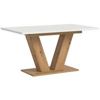 Ausziehtisch Marlon 150 Az Weiß/Artisan, B: 150-190 cm - Eiche Artisan/Weiß, Trend, Holzwerkstoff (150-190/76/90cm)