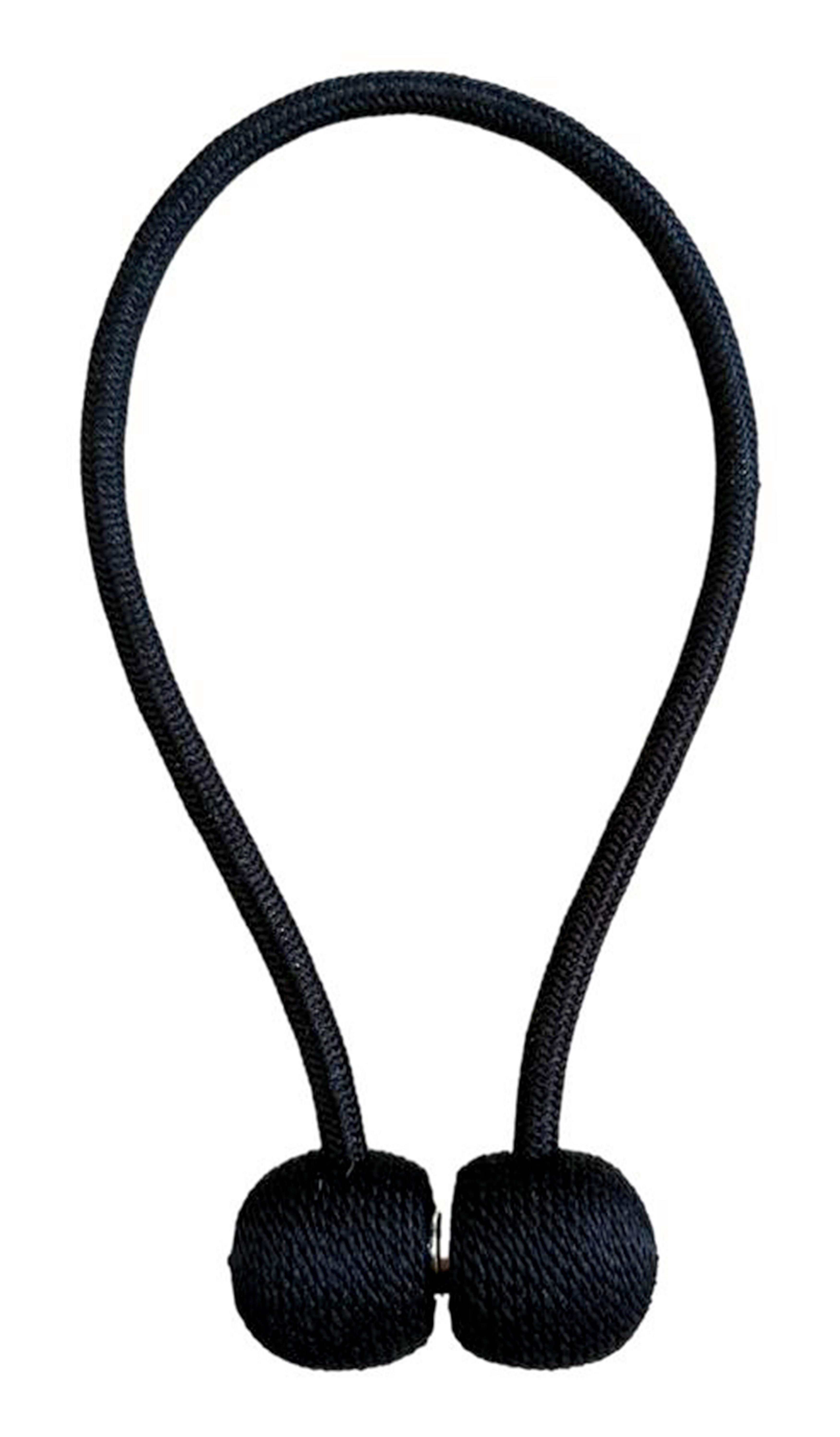 SPONA NA ZÁVES ZIEN - čierna, Basics, textil (43cm)