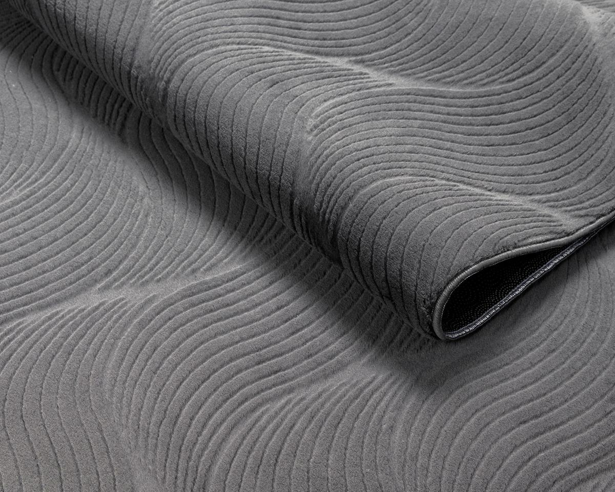 Webteppich Stilo - Anthrazit, KONVENTIONELL, Textil (120/160cm)