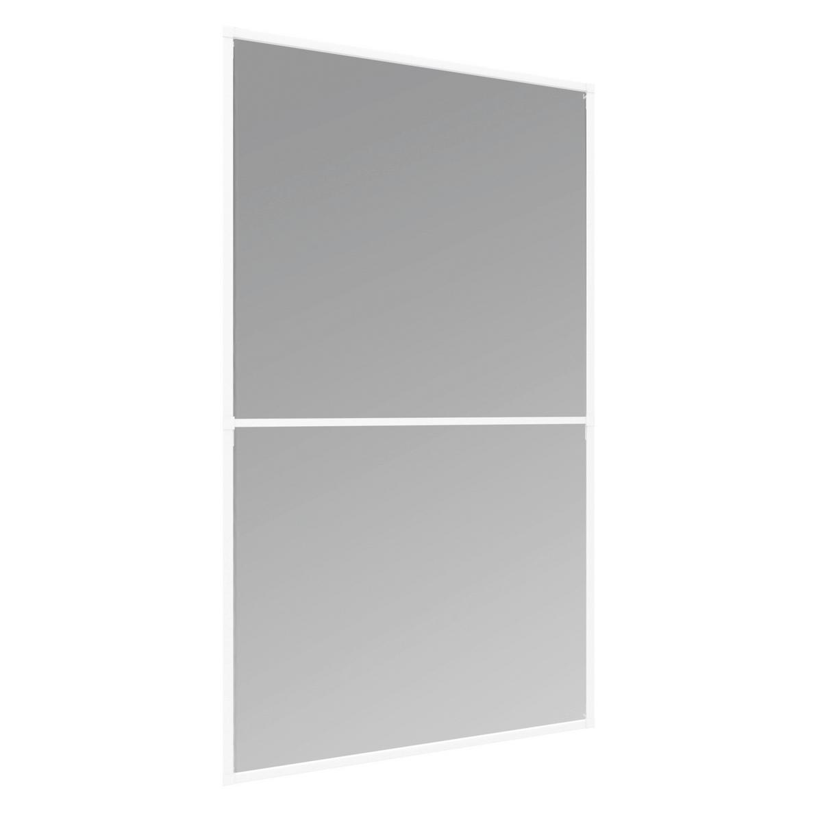 Fliegengitter Fenster 120x220 cm Weiß - Weiß, Basics, Metall (120/220cm)