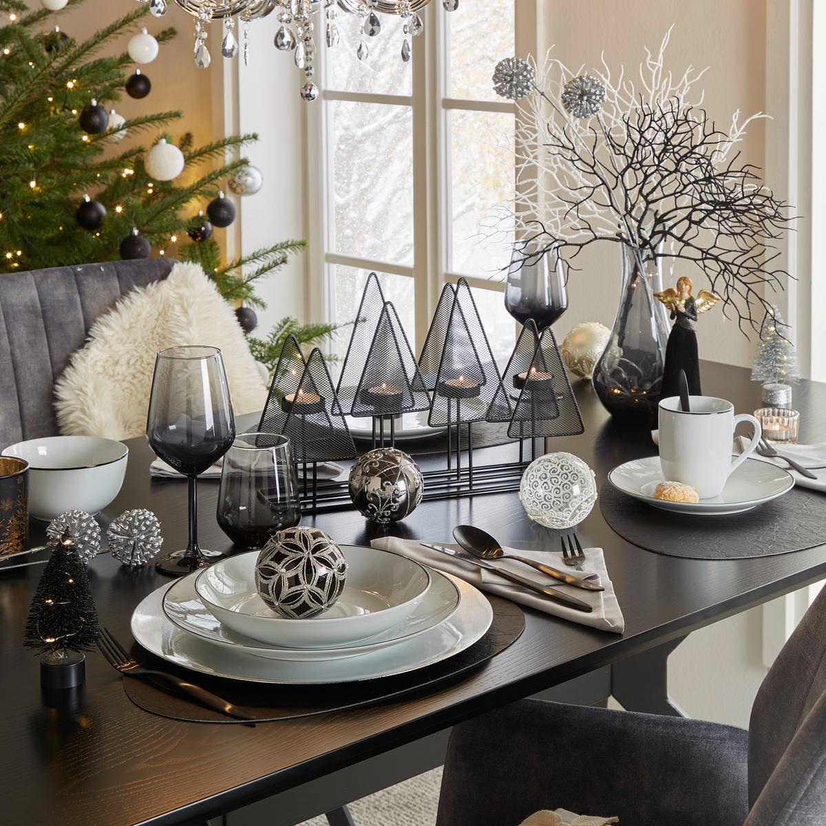 Kunstpflanze Corallenzweig H: 44 Cm Radomir - Schwarz, Basics, Kunststoff (44cm)