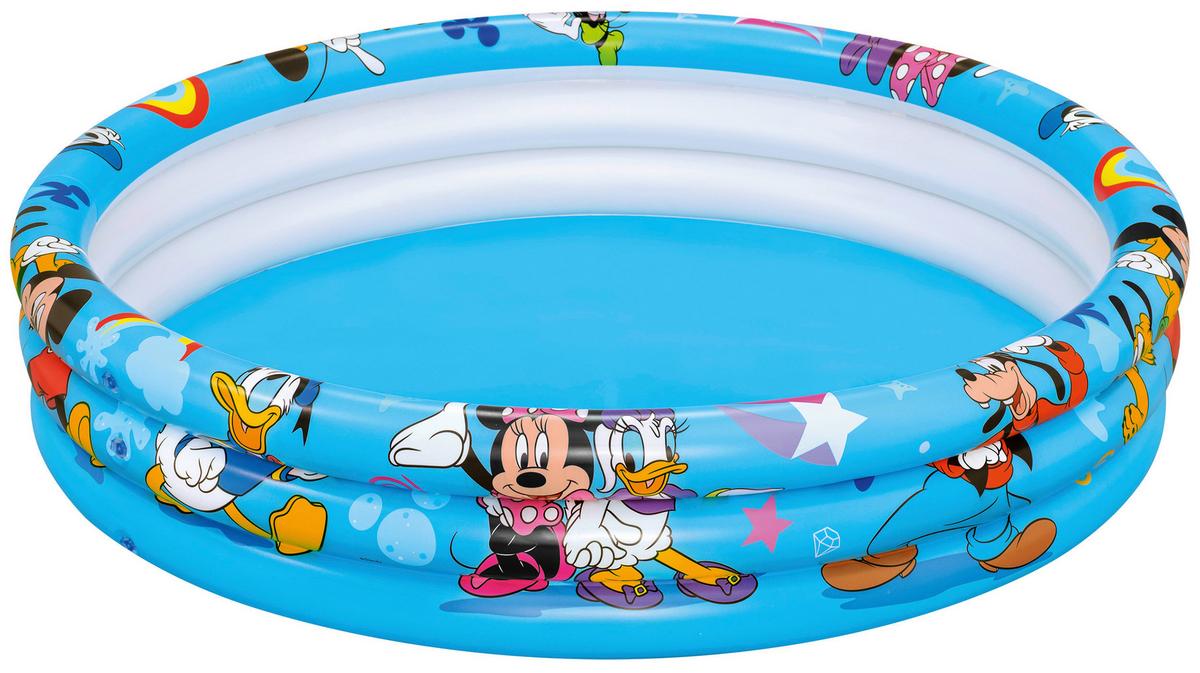 Planschbecken Mickey & Friends Ø 122cm, Wasserkapazität 140L, - Blau, Basics, Kunststoff (122/25cm) - Bestway