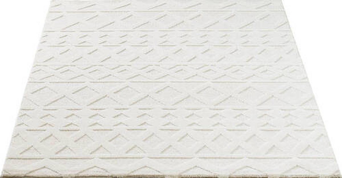 Webteppich Elio - Beige/Creme, KONVENTIONELL, Textil (120/170cm)
