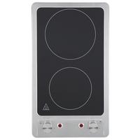 Glaskeramikkochfeld Respekta Vinzenz - Edelstahlfarben, Trend, Glas/Metall (30/5/51cm) - Respekta