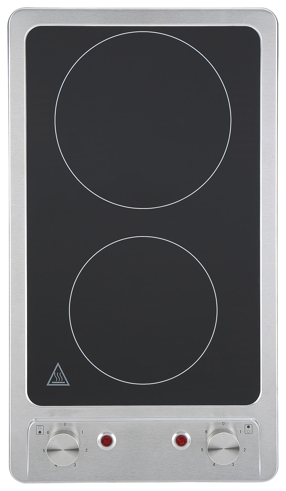 Glaskeramikkochfeld Respekta Vinzenz - Edelstahlfarben, Trend, Glas/Metall (30/5/51cm) - Respekta