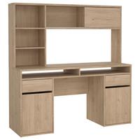 Schreibtisch Function Plus Eichefarben, L: 149 cm - Eichefarben, MODERN, Holzwerkstoff (149/48,2/156,2cm) - P & B