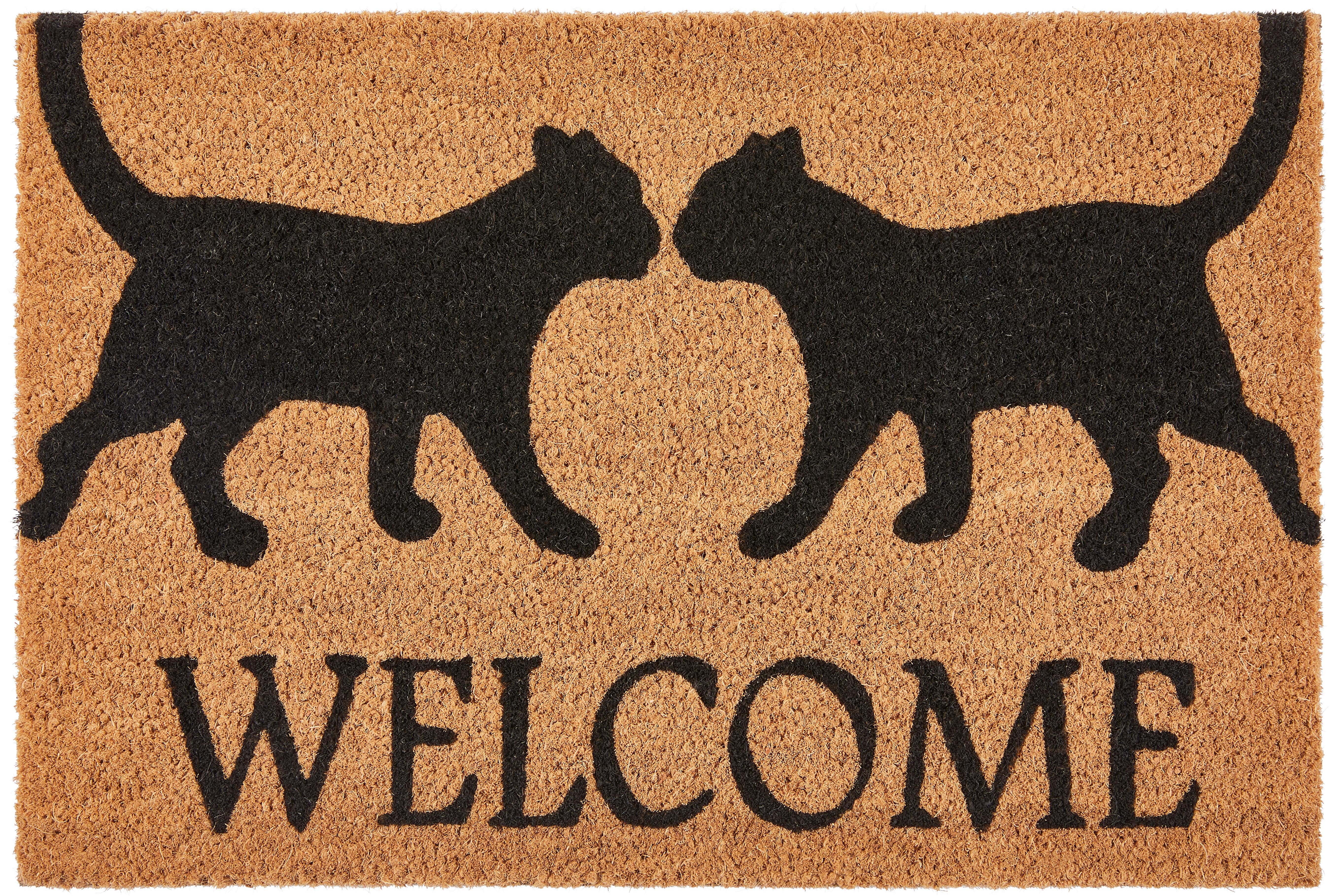 Fußmatte Kim 40x60 Cm Mit Kokos Rutschfest - Schwarz, KONVENTIONELL, Naturmaterialien/Kunststoff (40/60cm) - Ondega