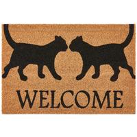 Lábtörlő Kb. 40/60cm - fekete, Konventionell, műanyag/természetes anyagok (40/60cm) - Ondega