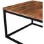 Couchtisch Holz Massiv Industrial, Mangoholz B:70cm - Schwarz/Braun, MODERN, Holz/Metall (70/70/48cm) Couchtisch Holz Massiv Industrial, Mangoholz B:70cm - Schwarz/Braun, MODERN, Holz/Metall (70/70/48cm)