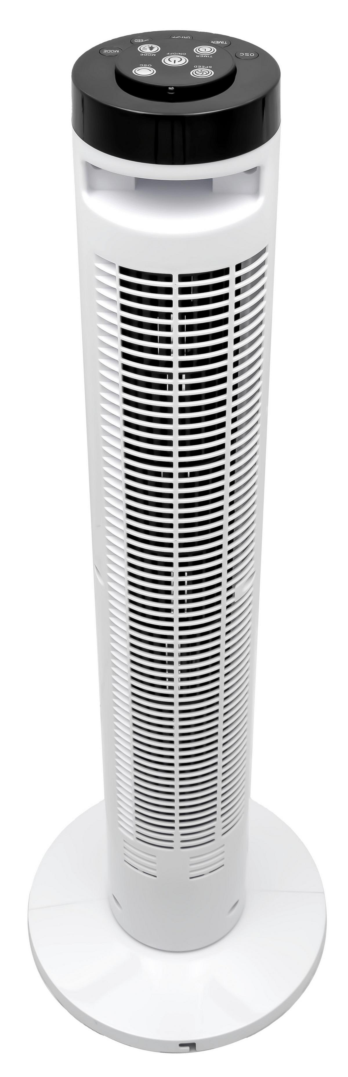 Turmventilator 45 Watt Karla 45 W Timer - Schwarz/Weiß, MODERN, Kunststoff (27/27/81cm) - Bono