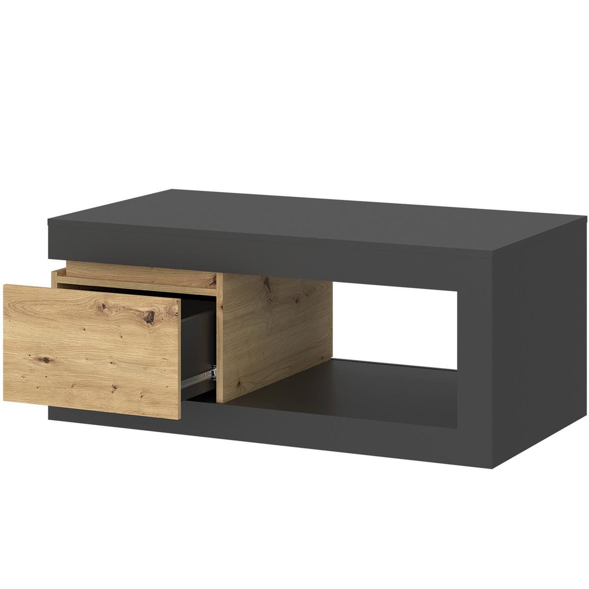 Couchtisch Luci Grau Eiche Artisan/Grau B: 110 cm - Eiche Artisan/Grau, Trend, Holzwerkstoff (110/50,3/70cm) - MID.YOU