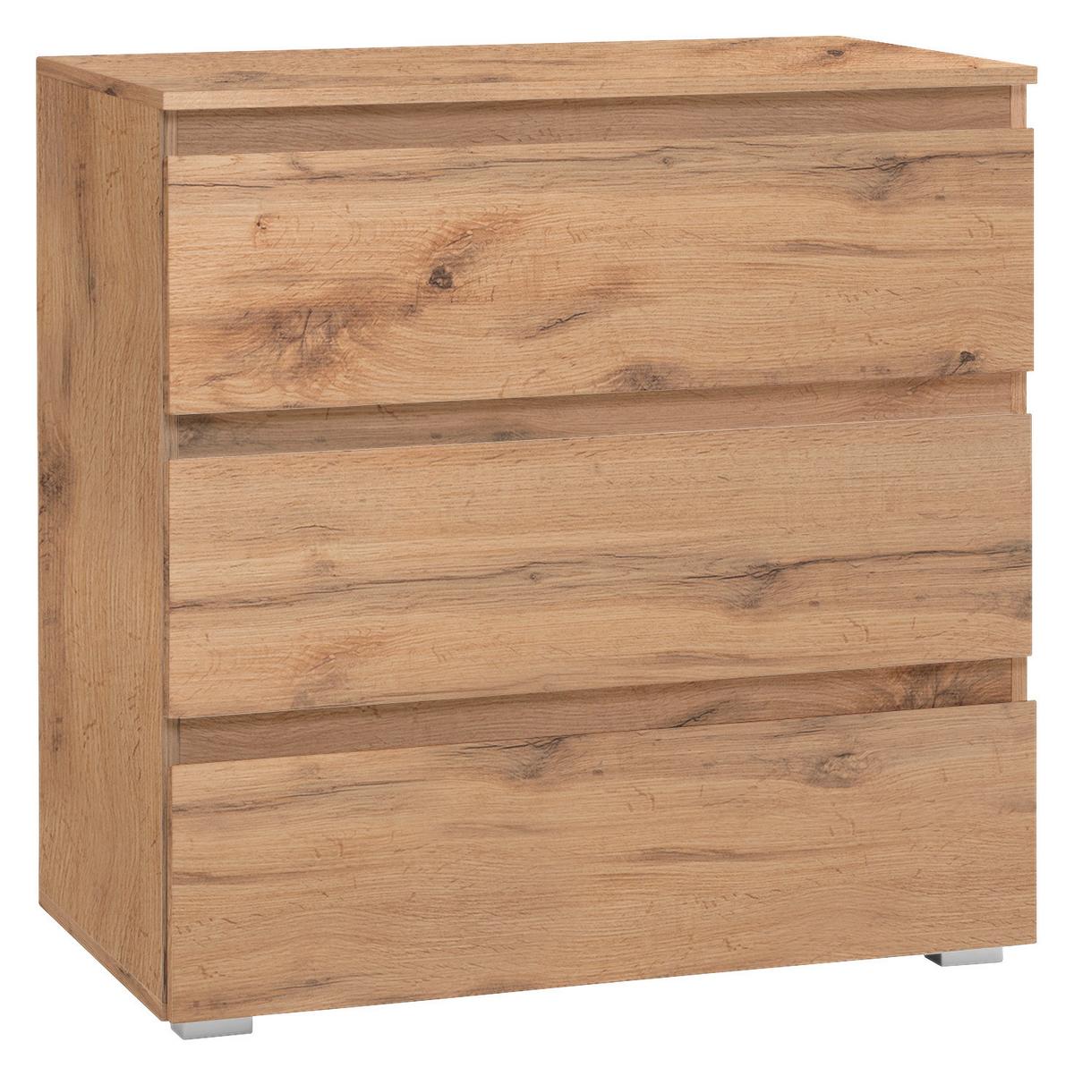 Komód Image-5 80/80 Cm - tölgyfa színű, Konventionell, faalapú anyag (80/80/45cm) - MID.YOU