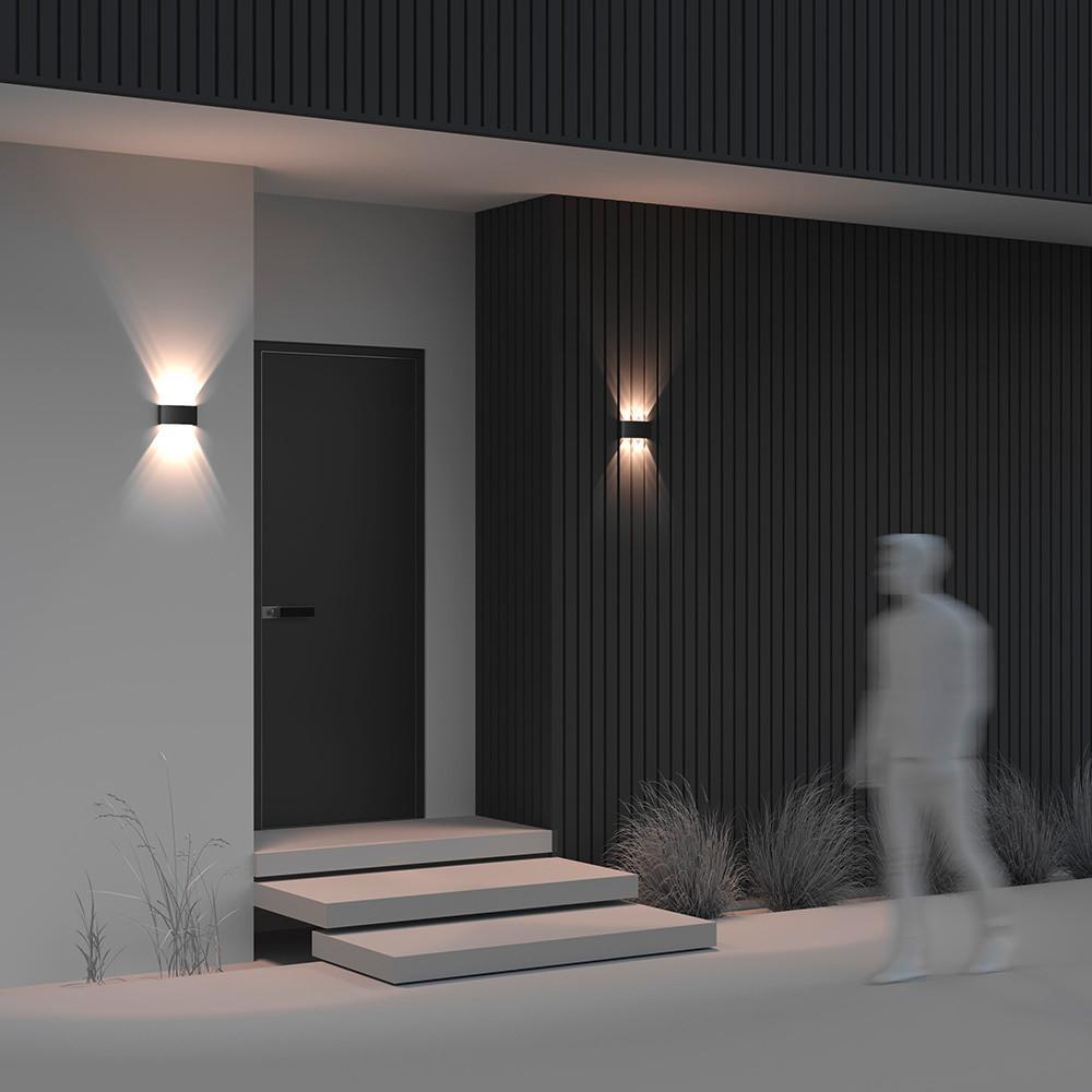 Außenleuchte Strato - Schwarz, MODERN, Metall (16,5/4,2/8cm) - MAYTONI