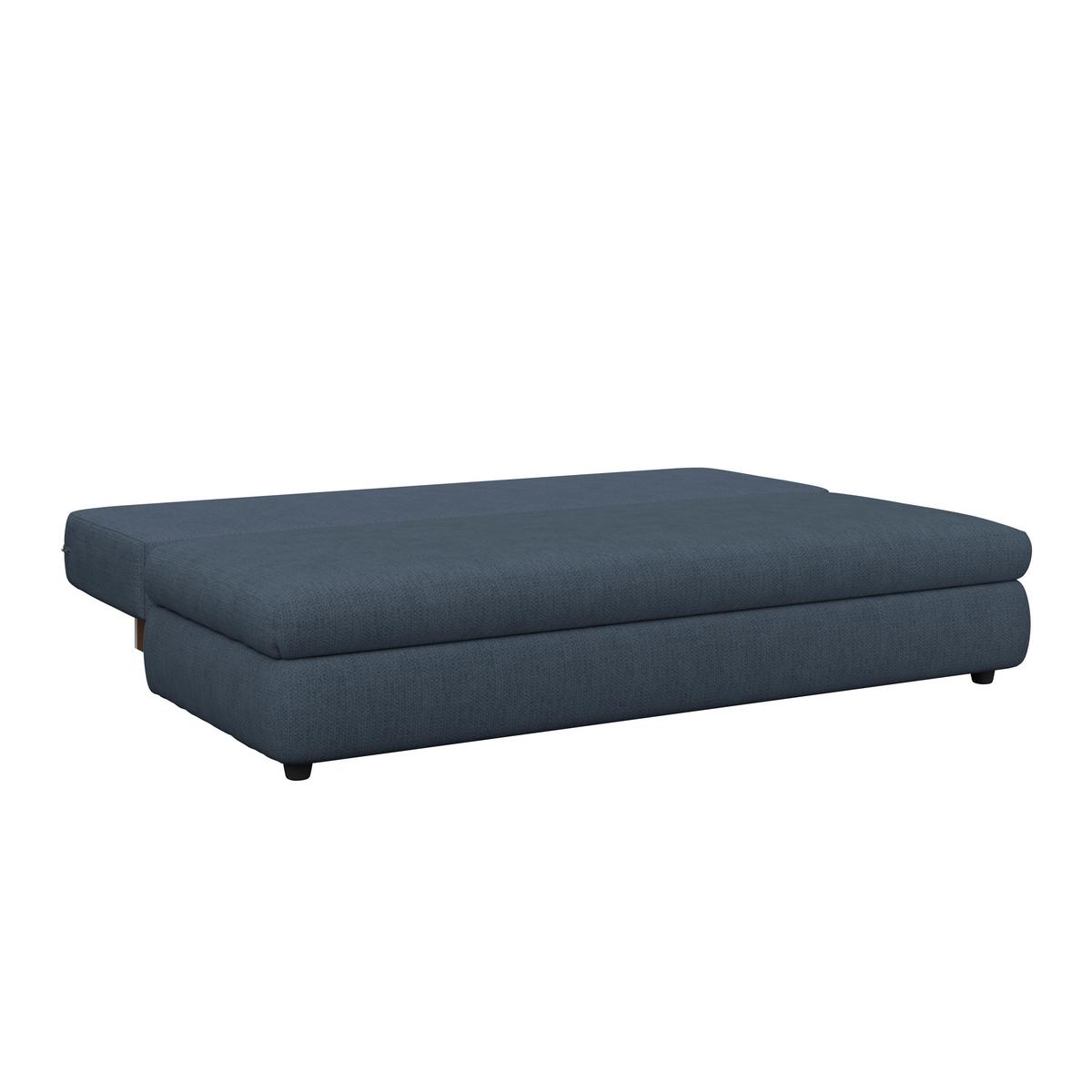 3-Sitzer-Sofa Mit Schlaffunktion Olso Blau - Blau, Trend, Holz/Kunststoff (205/72/100cm)