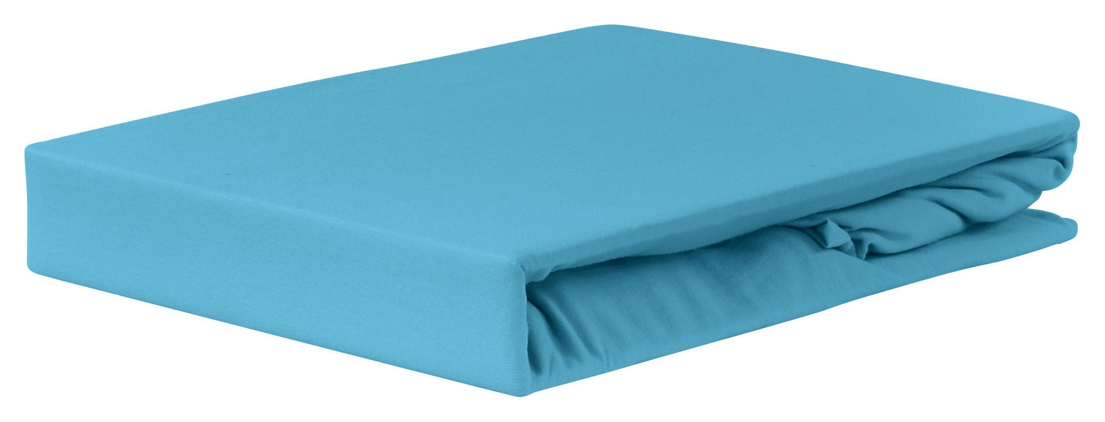 Spannleintuch Jardena 180x200 cm - Türkis, KONVENTIONELL, Textil (180-200/200cm) - Ombra