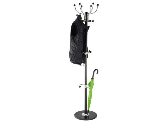 Vešiak Na Odev Mecki - čierna, Moderný, kov (38/176cm) Vešiak Na Odev Mecki - čierna, Moderný, kov (38/176cm)