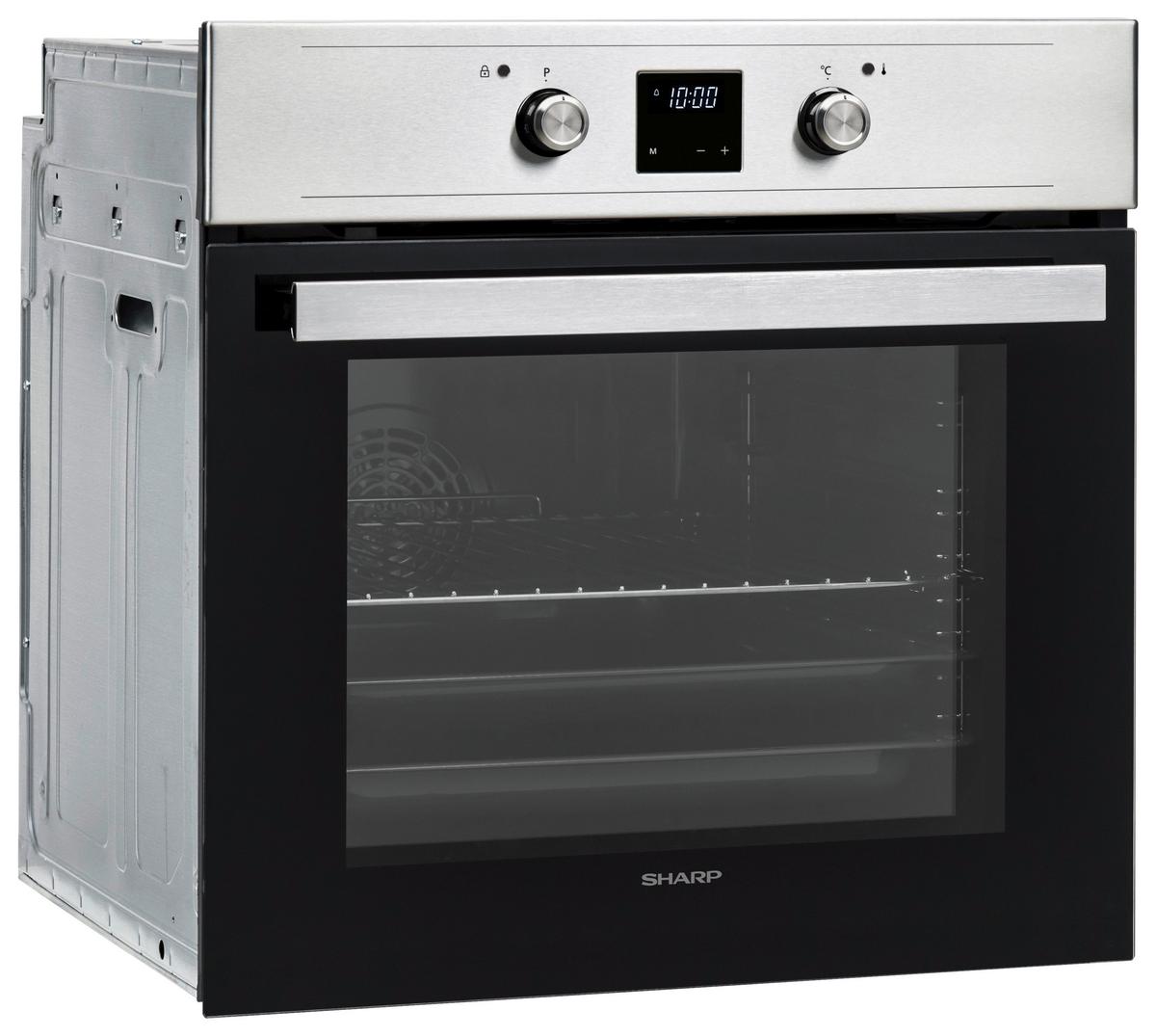Einbau-Backofen K-61dx28im0-Eu Pyrolyse - Selbstreinigung - Edelstahlfarben/Schwarz, Basics (59,5/59,5/57,5cm) - Sharp